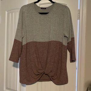 Pink Clover two tone top